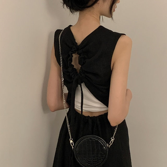 Black Backless Maxi Dress
