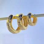 Star Round Hoop Earring