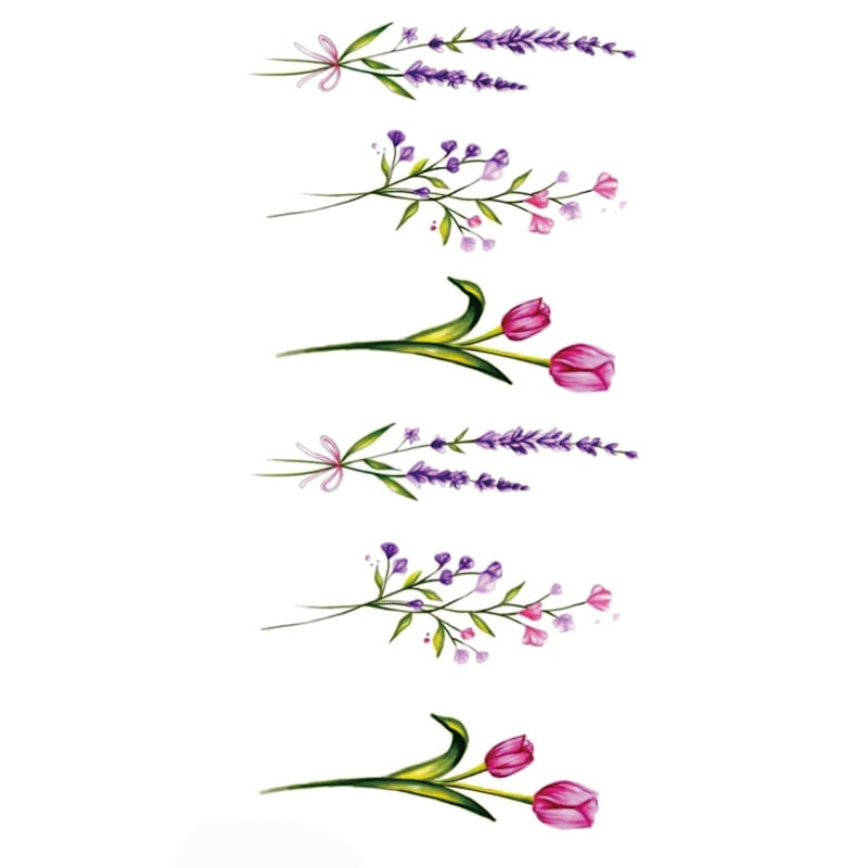 Flower Tattoo Sticker