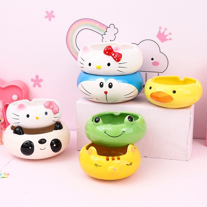 Cute Animals Ceramic Ashtray