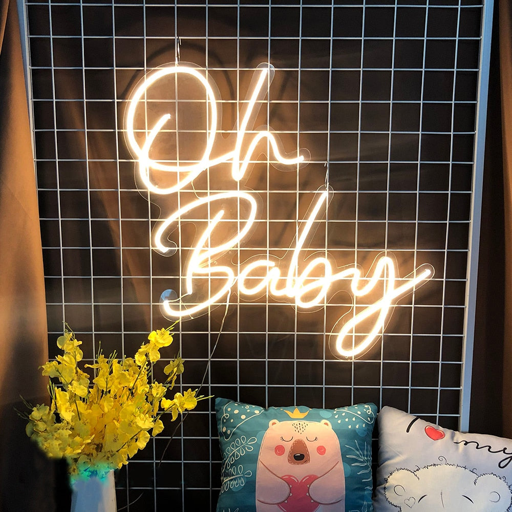 Oh Baby LED Neon Light Signs