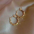 Round Circle Hoop Earrings