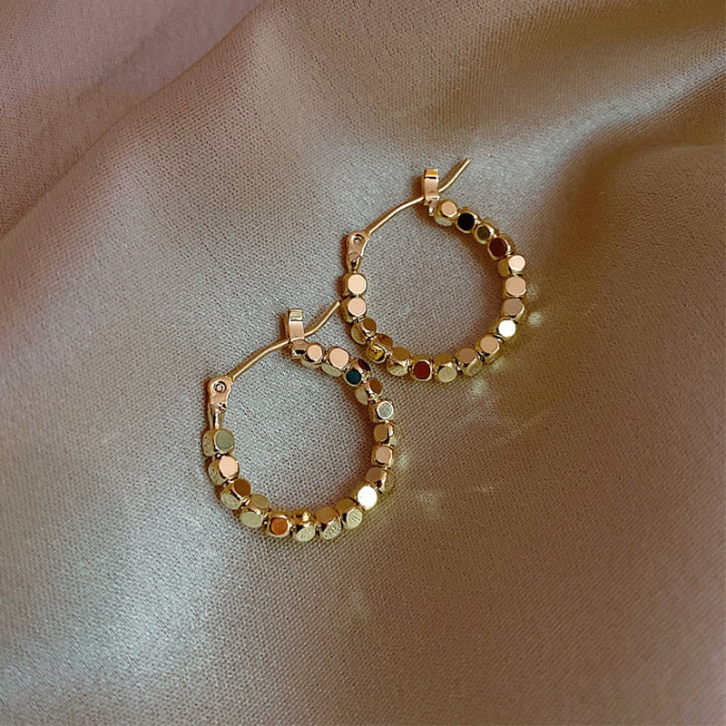 Round Circle Hoop Earrings