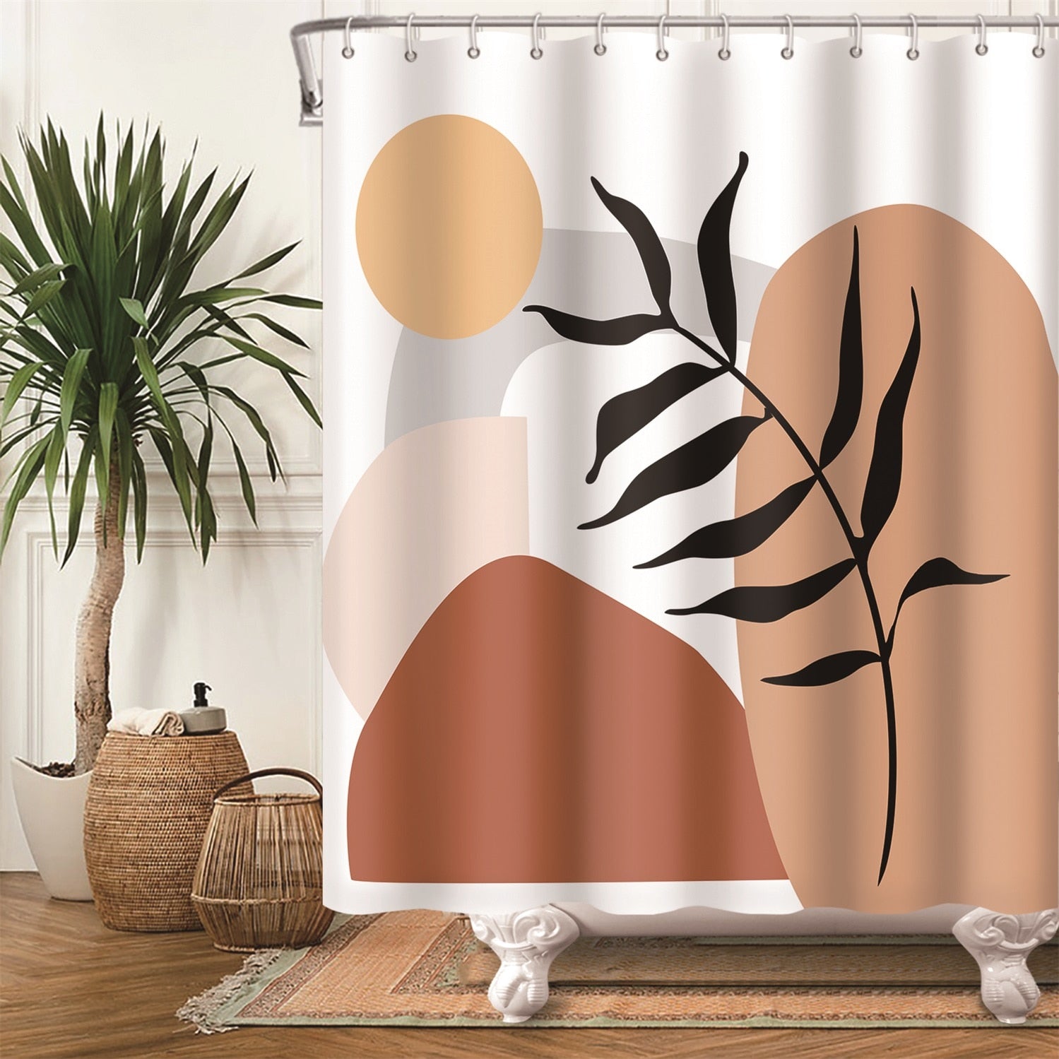 Abstract Boho Jupiter Shower Curtain