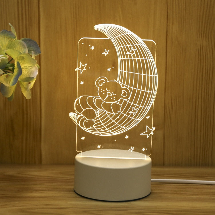 Christmas 3D Acrylic Night Light