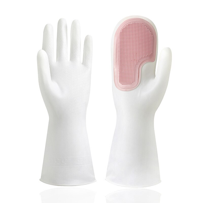 Silicone Cleaning Glove With Brush