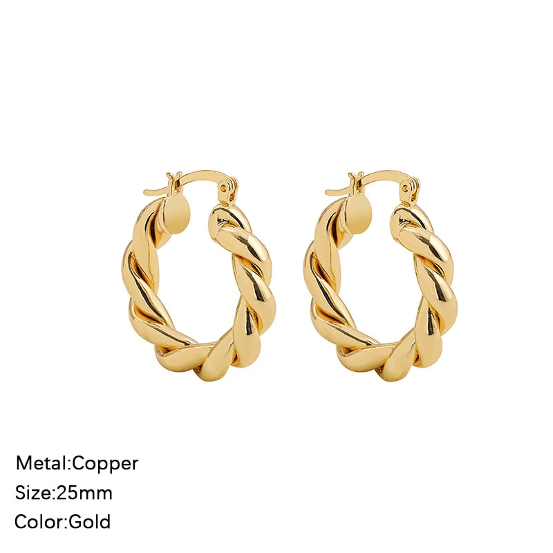 Classic Circle Hoop Earrings
