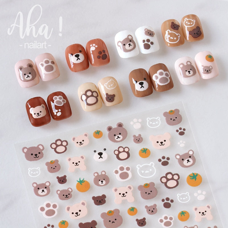 1 sheet Smile Nail Art 3D Stickers