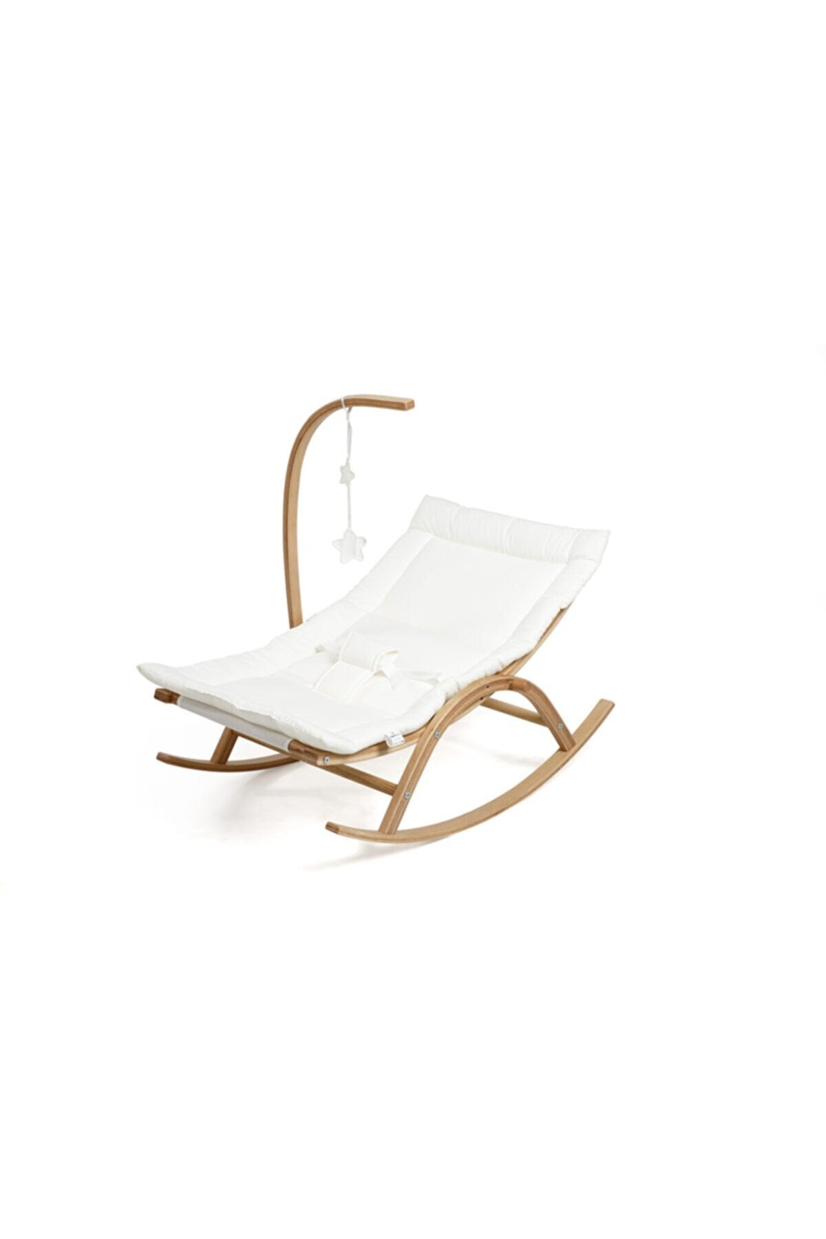 Natural Wood Baby Swing Bed