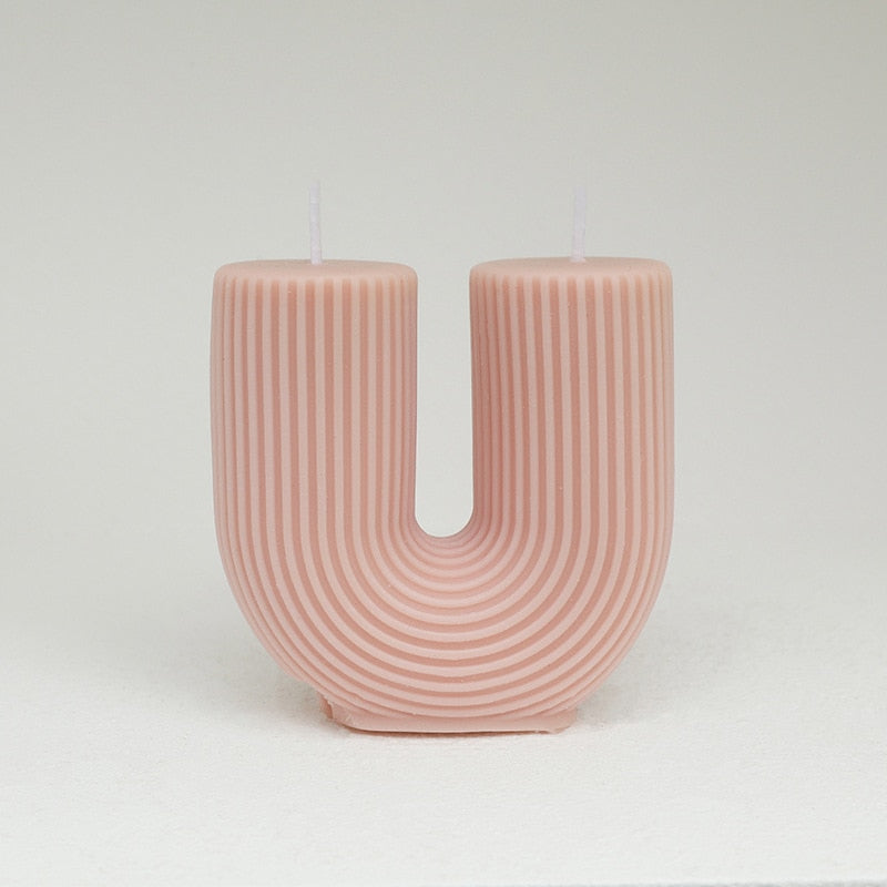 U-Shaped Home Decorative Candle