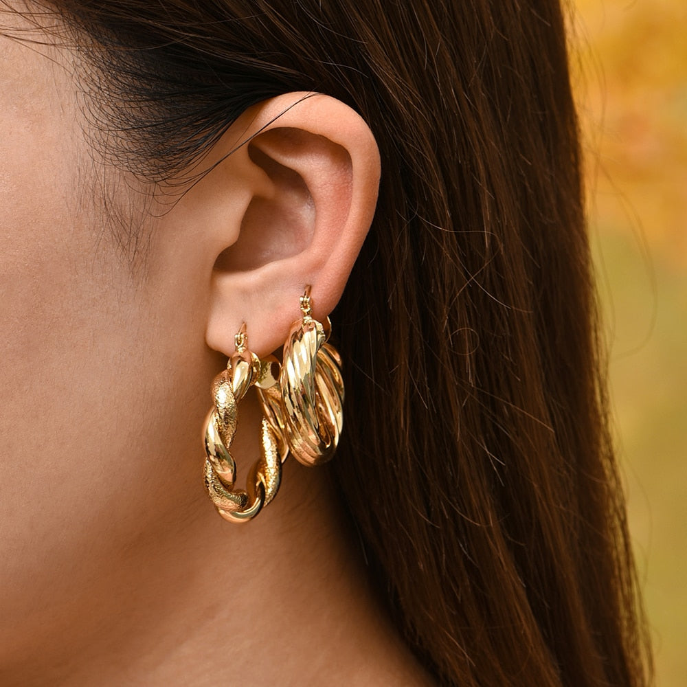Gold Hoop Earrings