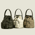 Nylon Padded Bucket Bag
