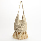 Straw Rattan Shoulder Crossbody Bag