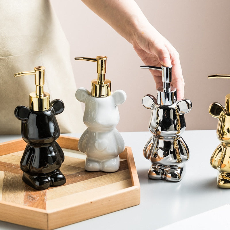 Bear Shape Ceramic Soap Dispensers 200ml