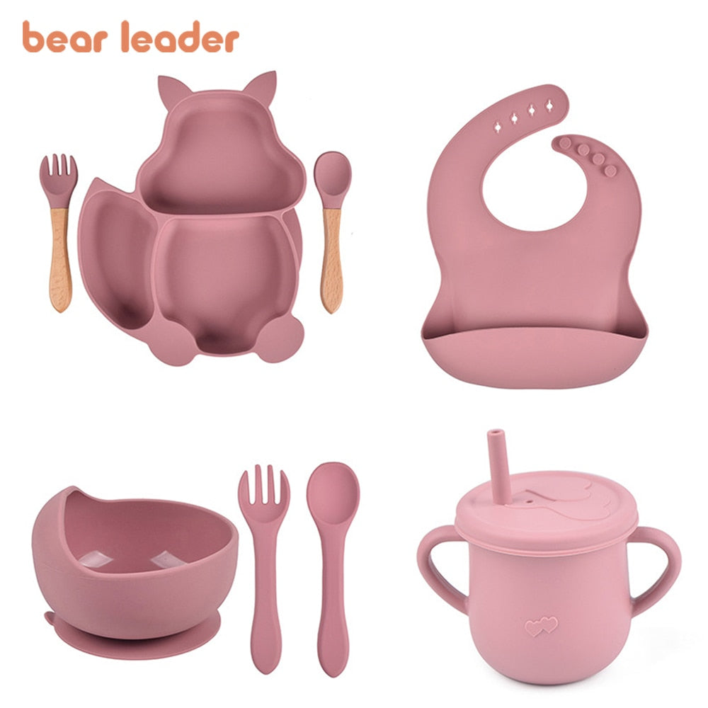 Baby Soft Silicone Sucker Bowl Sets