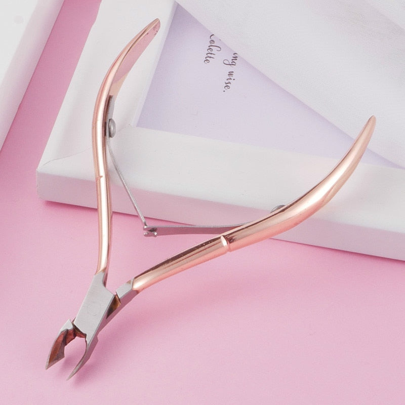 Rose Gold/Pink Nail Cuticle Nipper Clipper