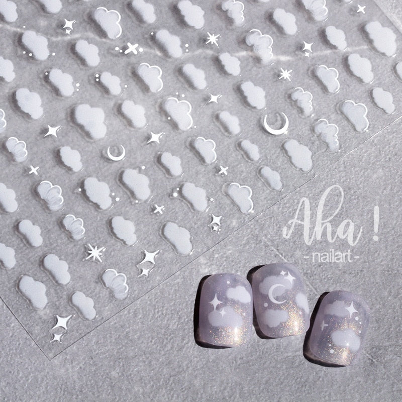 1 sheet Smile Nail Art 3D Stickers