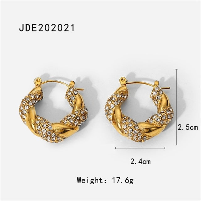 Chunky Hoop Earrings