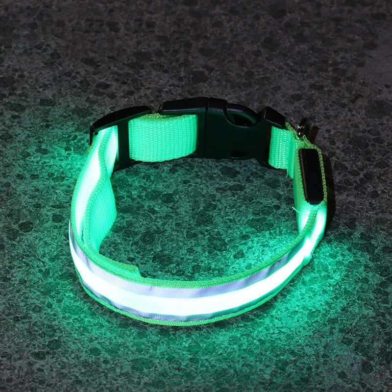 LED Glowing Dog Collar Adjustable Anti-Lost