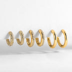 Minimalist Geometric Twist Hoop Earrings