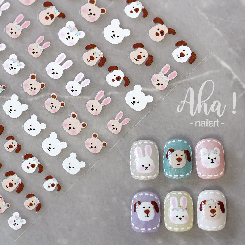1 sheet Smile Nail Art 3D Stickers
