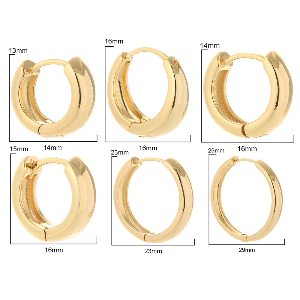Simple Gold Hoop Earrings