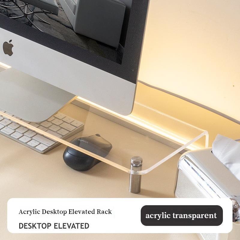 Acrylic Desktop Computer Monitor Stand Office