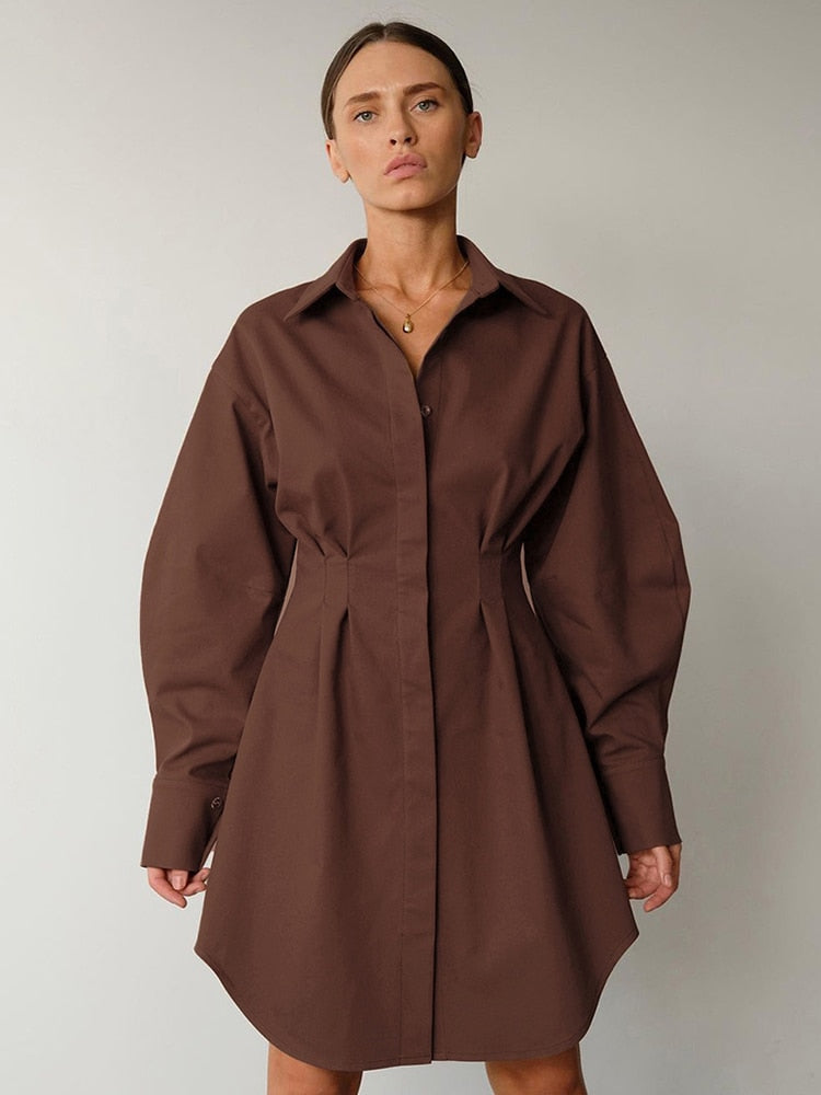 Oversize Shirt Dress Women