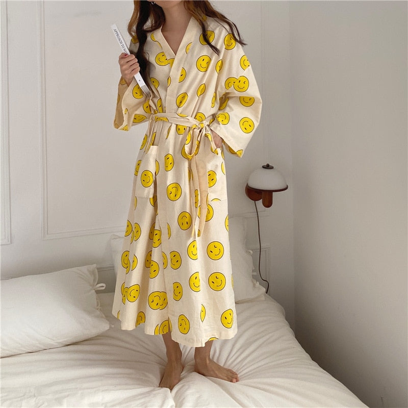 Smiley Pajamas Robe