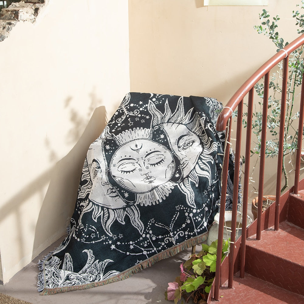 Moon Throw Blankets
