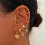 Gold Earrings Set