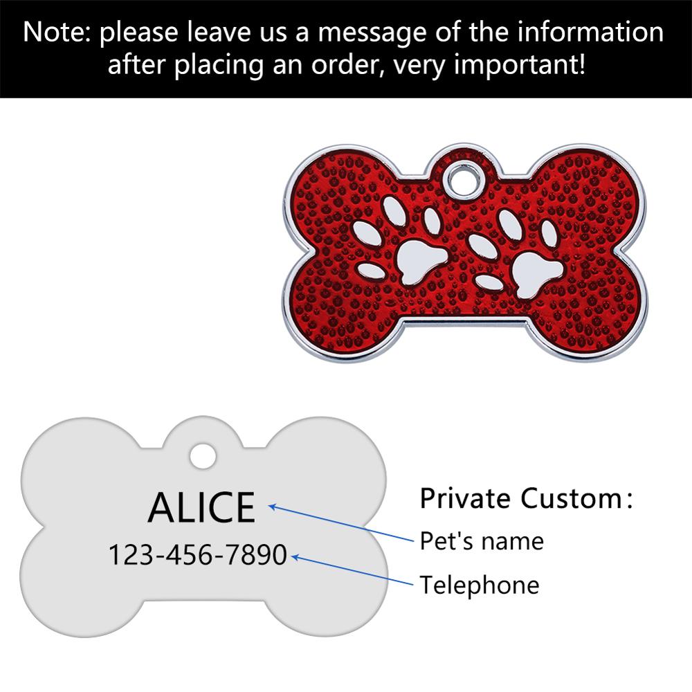 Anti-lost Custom Dog ID Tag Engraved Pet Collar