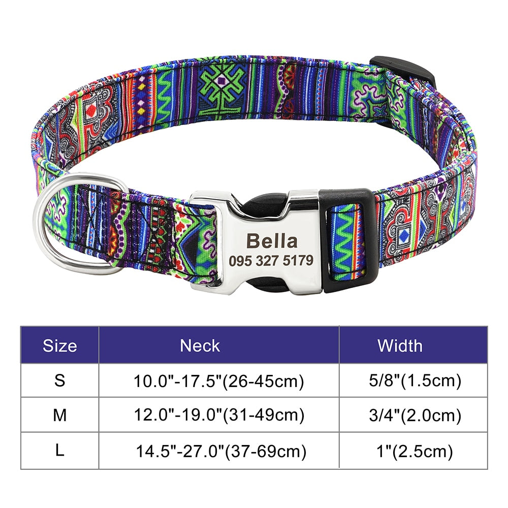 Dog Collar Print Personalized