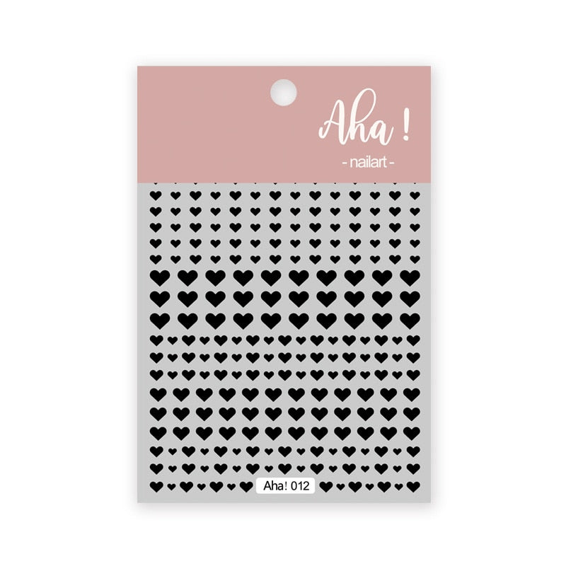 1 sheet Smile Nail Art 3D Stickers