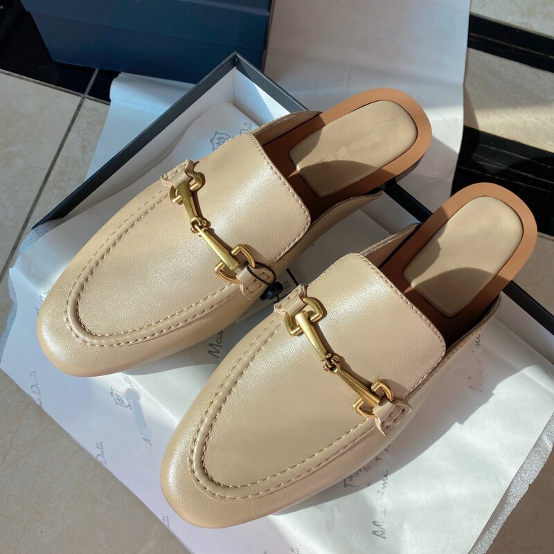 Leather Mules Shoes