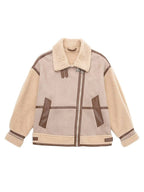 Fur Faux Leather Lamb Jacket