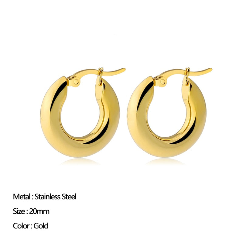 Classic Circle Hoop Earrings
