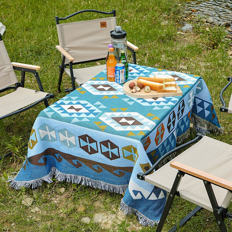 Floral Throw Blanket Outdoor Mat