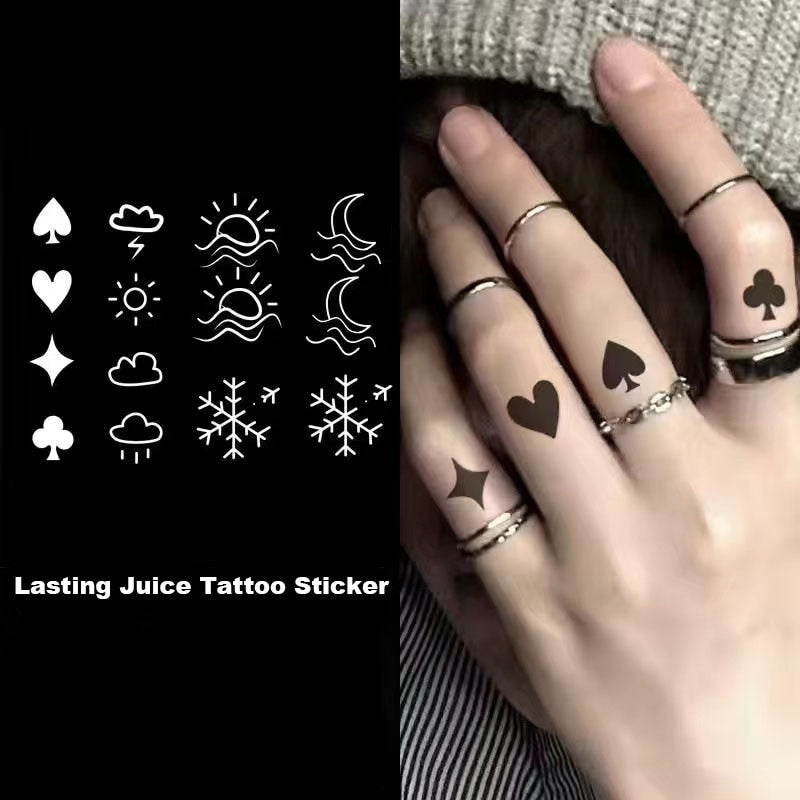Butterfly Finger Sticker Tattoo