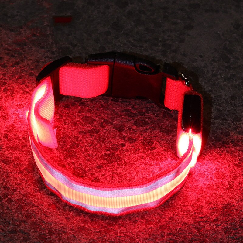 LED Glowing Dog Collar Adjustable Anti-Lost