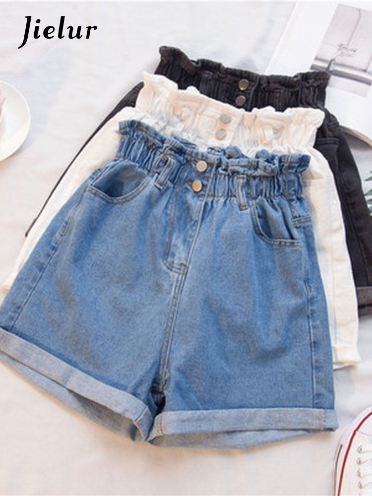 Harem Ruffled High Waisted Shorts