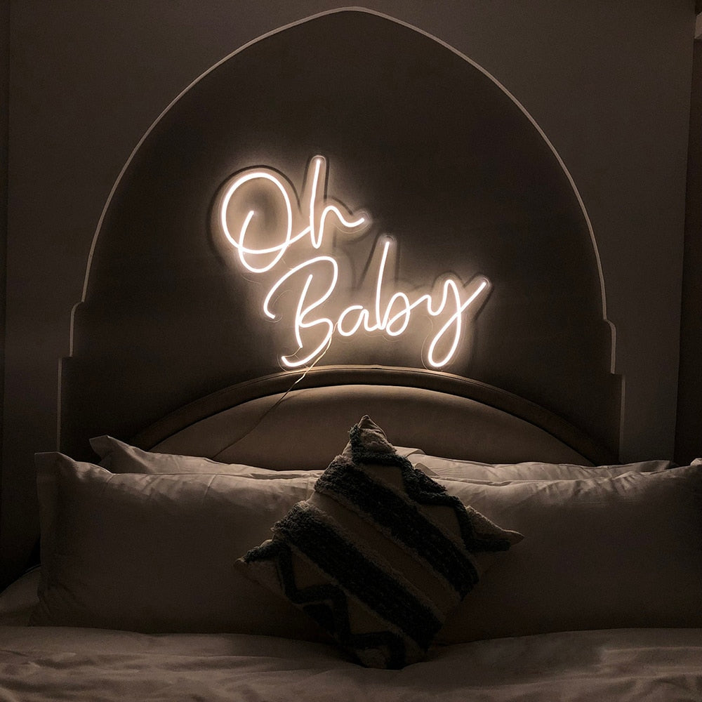 Oh Baby LED Neon Light Signs