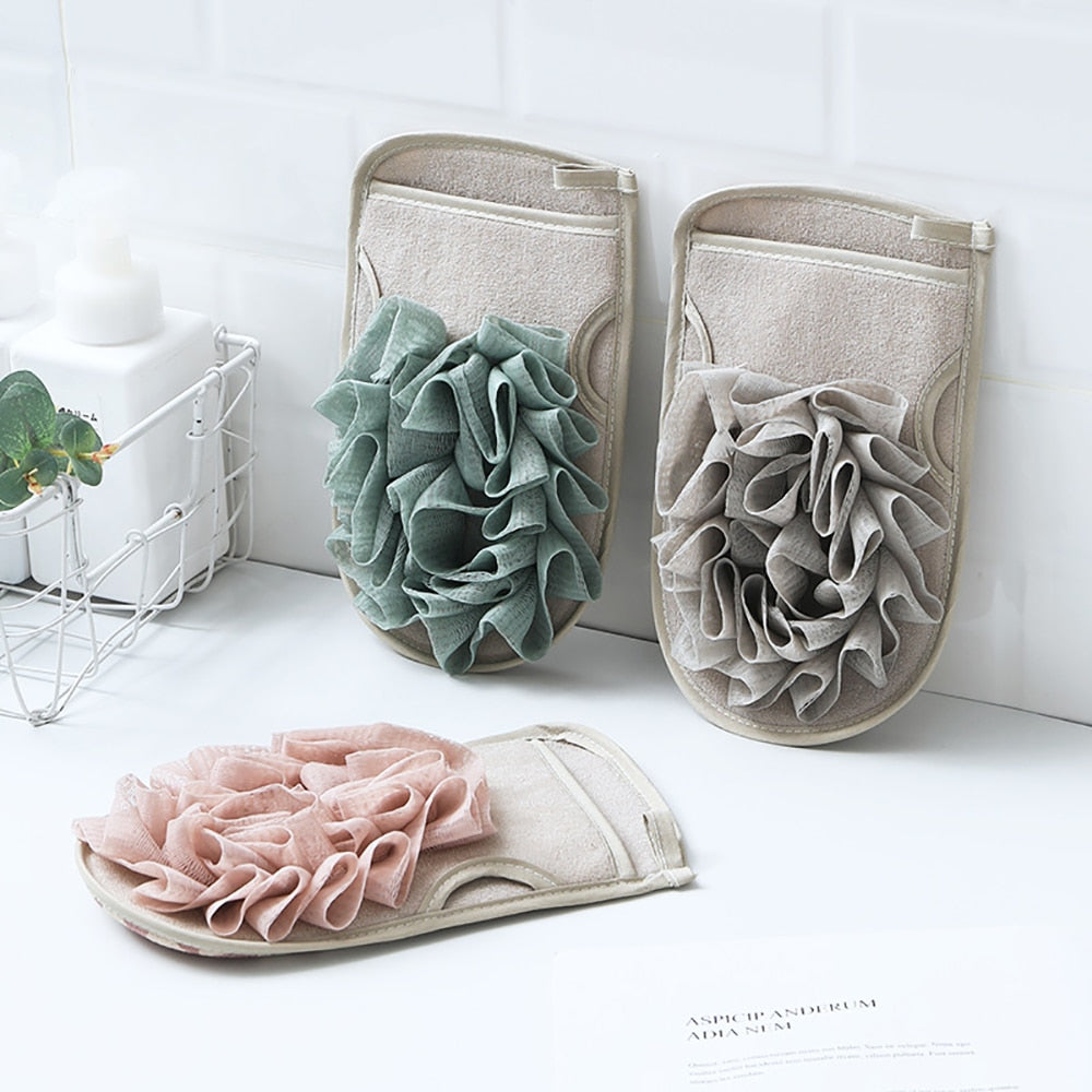 Double Sides Bath Gloves Body Scrubber
