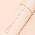Gold Chain Bracelet Ring
