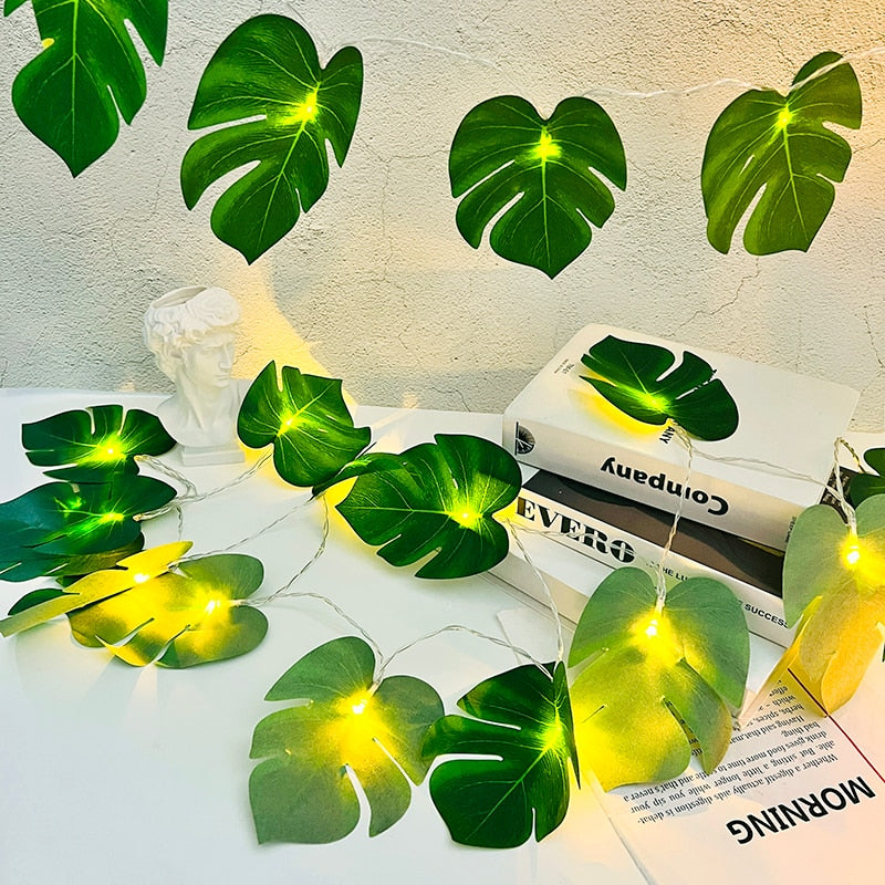 10/20LED Green Leaf Light String