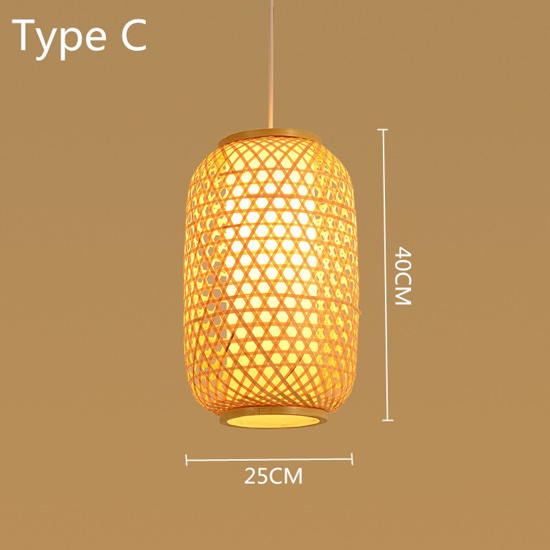 Woven Bamboo Pendant Lights