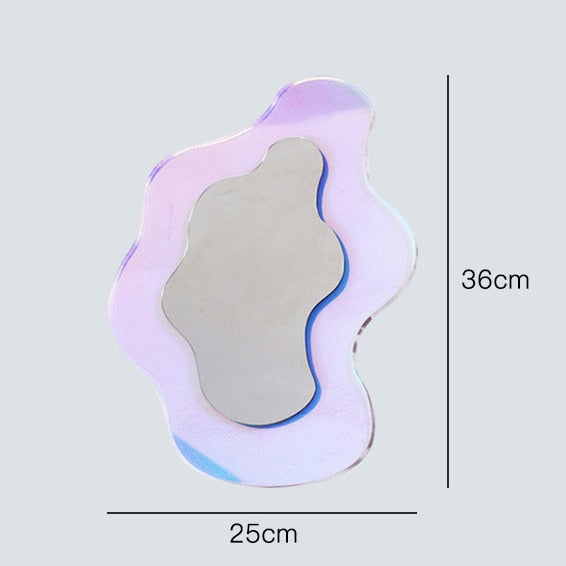 Acrylic Large Flower Colorful Mirror