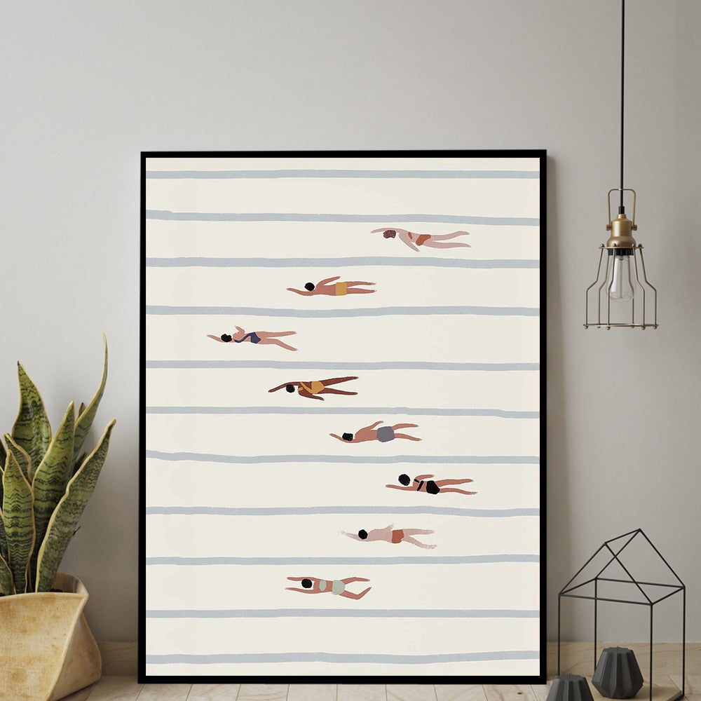 Swimmers Wall Art Print