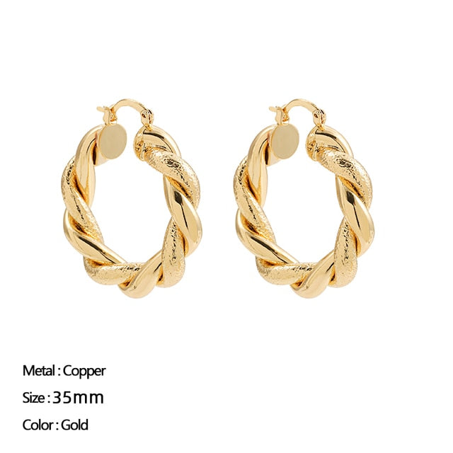 Classic Circle Hoop Earrings