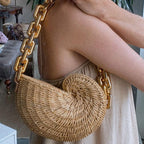Shell Rattan Bags